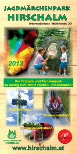 Info-Folder Jagdmärchenpark Hirschalm 2013